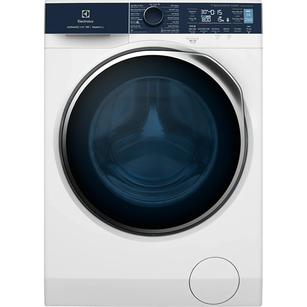 Máy giặt sấy Electrolux UltimateCare 700 Inverter giặt 11 kg - sấy 7 kg EWW1142Q7WB