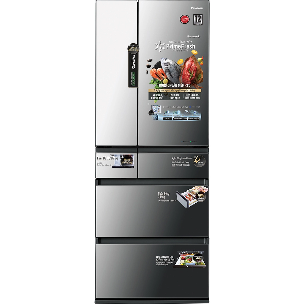Tủ lạnh Panasonic Inverter 491 lít Multi Door NR-F503GT-X2